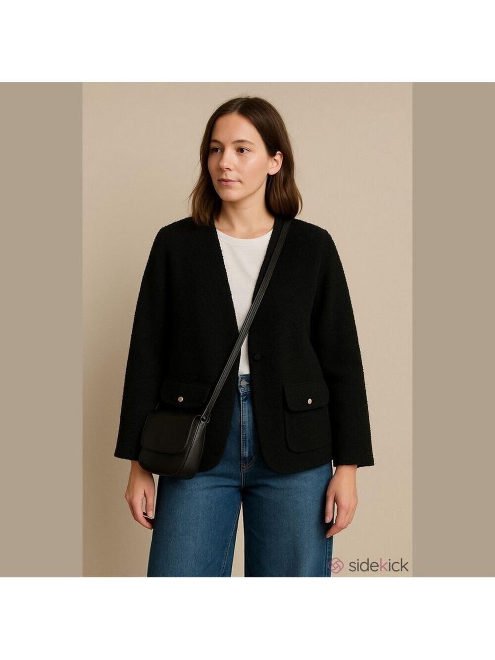 Vintage/Retro 90's Bouclé Wool Blend Jacket Old Money/Minimalist